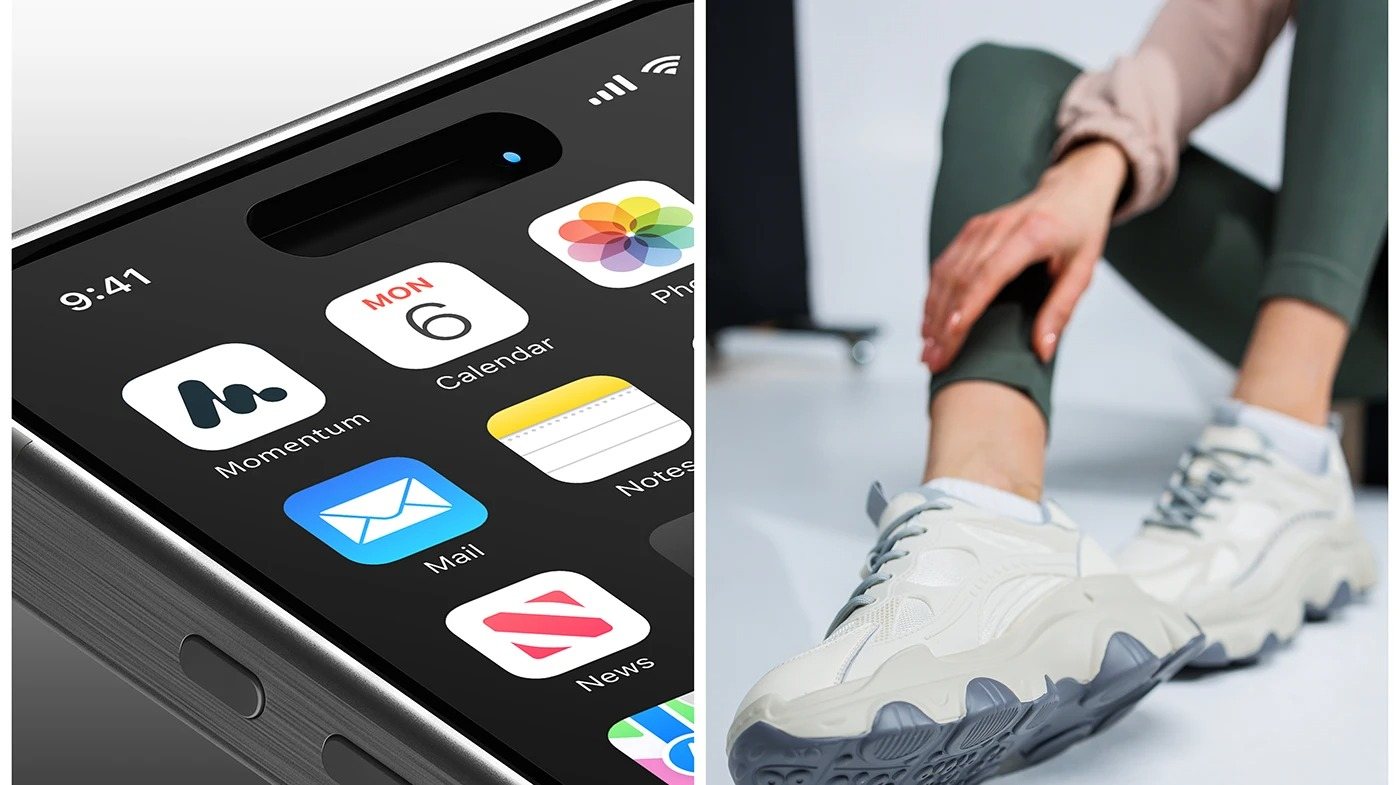 Momentum app design: Brand and app icon